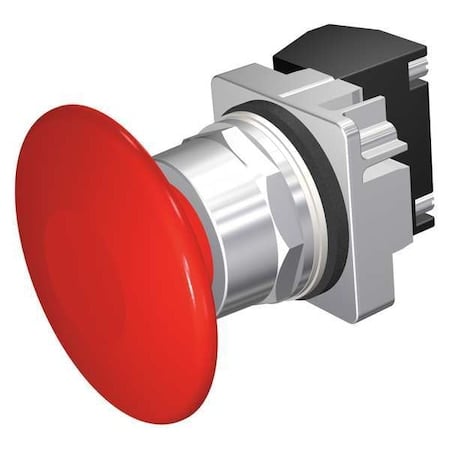 Push Button Operator, Mushroom Head, Momentary Action, Not Applicable Release, Non-Illuminated, Red MPN:52PM9V2A
