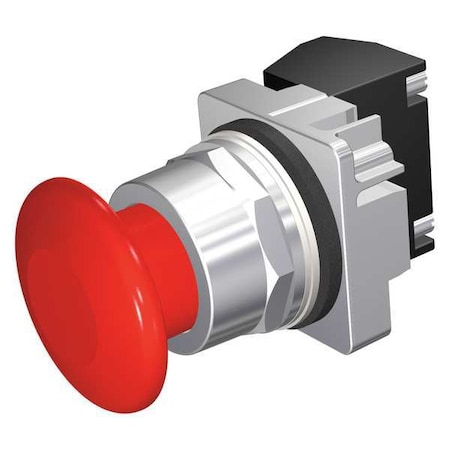 Push Button Operator, Mushroom Head, Momentary Action, Not Applicable Release, Non-Illuminated, Red MPN:52PM9W2J