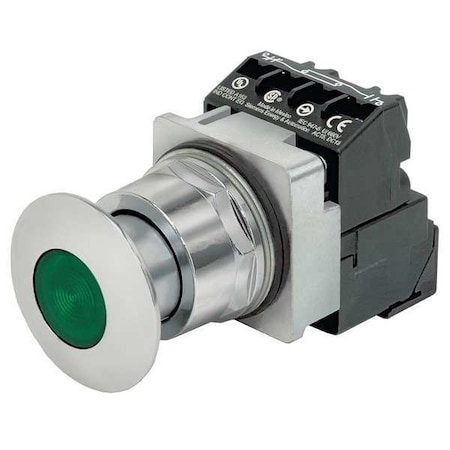 Push Button Operator, 30 mm, 1NO/1NC, Green MPN:52PP2H3AB