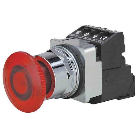 Push Button Operator, 30 mm, 1NO/1NC, Red MPN:52PR8HRA