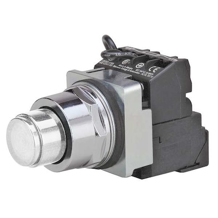 Illuminated Push Button, Extended, Momentary Action, Not Applicable Release, Illuminated, White MPN:52PT6DBAB