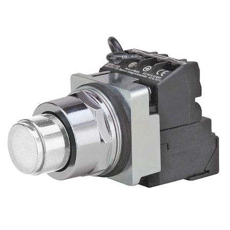 Illuminated Push Button, Extended, Momentary Action, Not Applicable Release, Illuminated, White MPN:52PT6GBAB