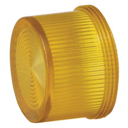 Pilot Light Lens, 30mm, Amber, Plastic, PK5 MPN:52RA4S9
