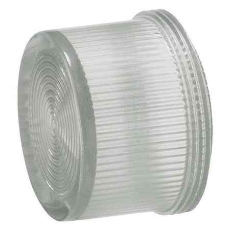 Pilot Light Lens, 30mm, Clear, Plastic, PK5 MPN:52RA4SA