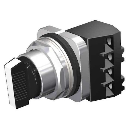 Selector Switch, 30 mm, 1NO/1NC, Black MPN:52SA2AABA1P