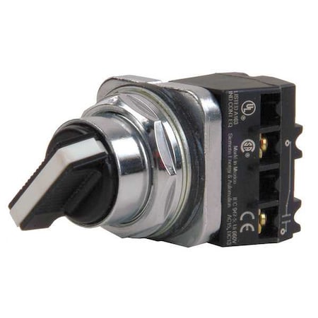SelectorSwtch, Non-Illum, 2Pos, 30mm, Chrome MPN:52SA2AABK1