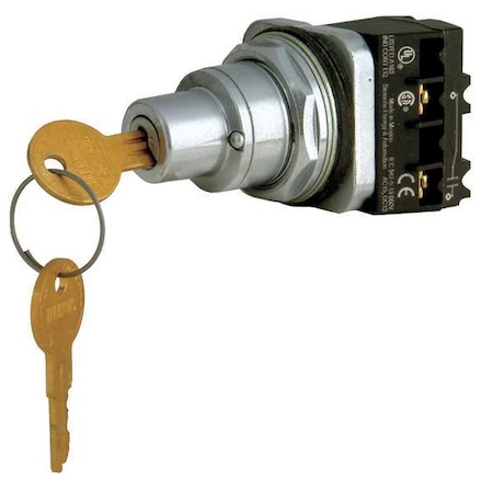 SelectorSwtch, Keyed, Non-Illum, 2Pos, 30mm MPN:52SC6AFA1