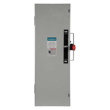 Fusible, Safety Switch, Heavy Duty, 240 V, 3PDT MPN:DTF321