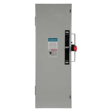 Fusible, Safety Switch, Heavy Duty, 240 V, 3PDT MPN:DTF322