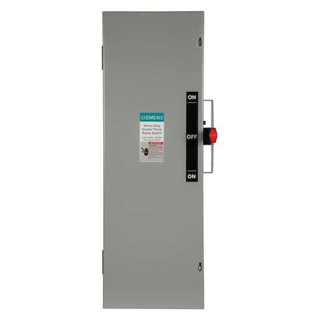 Fusible, Safety Switch, Heavy Duty, 240 V, 3PDT, NEMA 1 MPN:DTF323