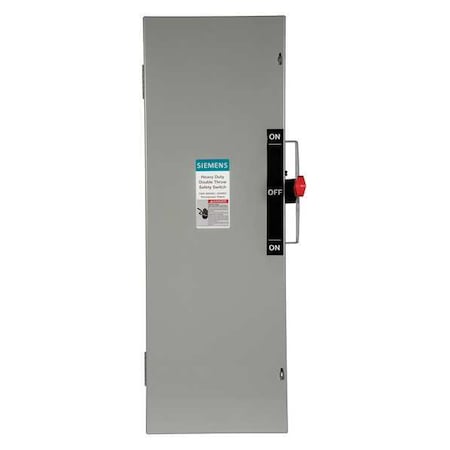 Fusible, Safety Switch, Heavy Duty, 600 V, 3PDT, NEMA 1 MPN:DTF363