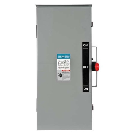 Nonfusible, Safety Switch, General Duty, 240 V, 2PDT MPN:DTGNF223NR