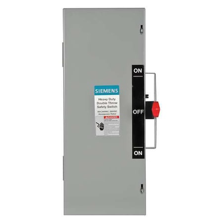 Nonfusible, Safety Switch, Heavy Duty, 240 V, 2PDT MPN:DTNF221