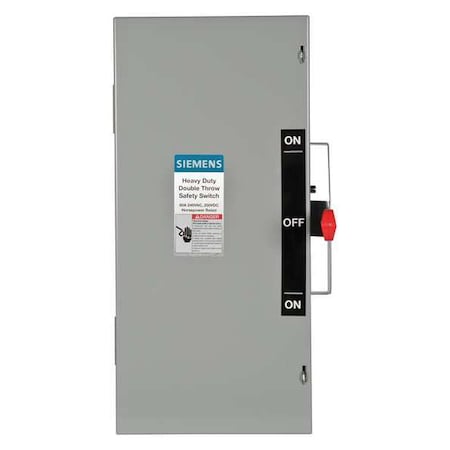 Nonfusible, Safety Switch, Heavy Duty, 240 V, 2PST MPN:DTNF222
