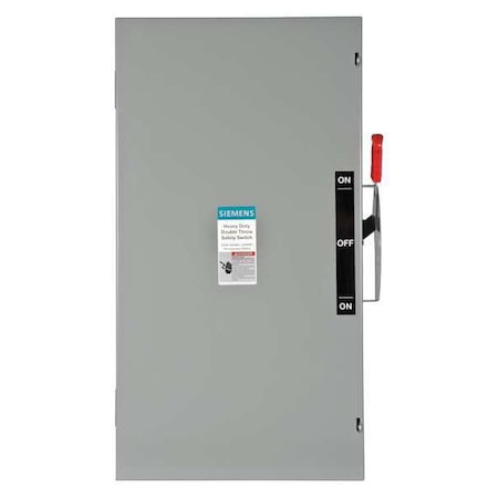 Nonfusible, Safety Switch, Heavy Duty, 240 V, 2PST MPN:DTNF224