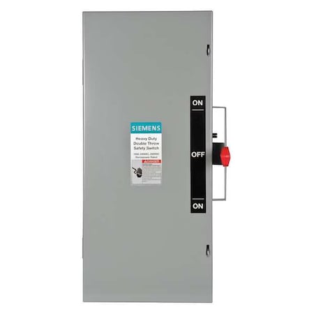 Nonfusible, Safety Switch, Heavy Duty, 240 V, 3PST MPN:DTNF323