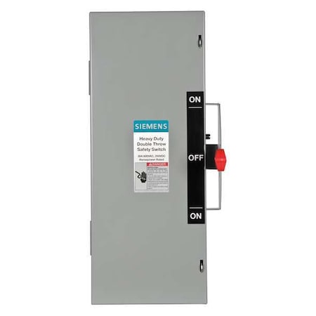 Nonfusible, Safety Switch, Heavy Duty, 600 V, 3PST MPN:DTNF361