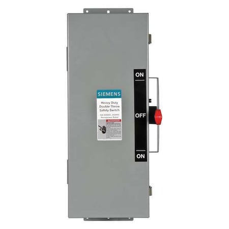 Nonfusible, Safety Switch, Heavy Duty, 600 V, 3PST MPN:DTNF361J