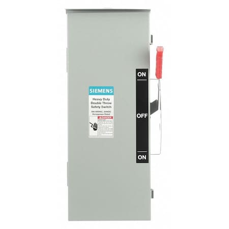 Nonfusible, Safety Switch, Heavy Duty, 600 V, 3PST MPN:DTNF361R