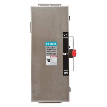Nonfusible, Safety Switch, Heavy Duty, 600 V, 3PST MPN:DTNF361S