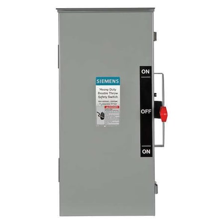 Nonfusible, Safety Switch, Heavy Duty, 600 V, 3PDT MPN:DTNF362R