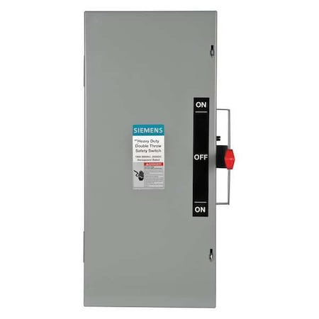 Nonfusible, Safety Switch, Heavy Duty, 600 V, 3PST MPN:DTNF363