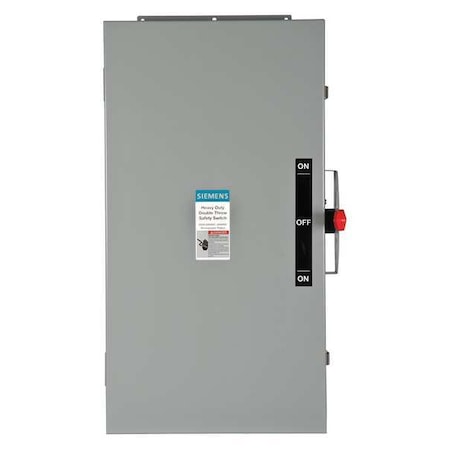 Nonfusible, Safety Switch, Heavy Duty, 600 V, 3PST MPN:DTNF364J
