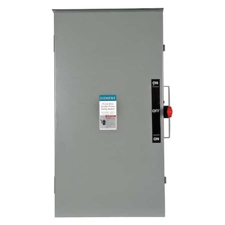 Nonfusible, Safety Switch, Heavy Duty, 600 V, 3PDT MPN:DTNF364R