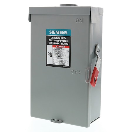 Fusible, Safety Switch, General Duty, 240 V, 2PST, NEMA 3R MPN:GF222NRA
