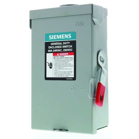 Non-Fusible, Safety Switch, General Duty, 240 V, 3PST, NEMA 3R MPN:GNF322RA