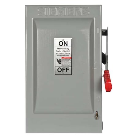 Fusible, Safety Switch, Heavy Duty, 240 V, 2PST MPN:HF222N