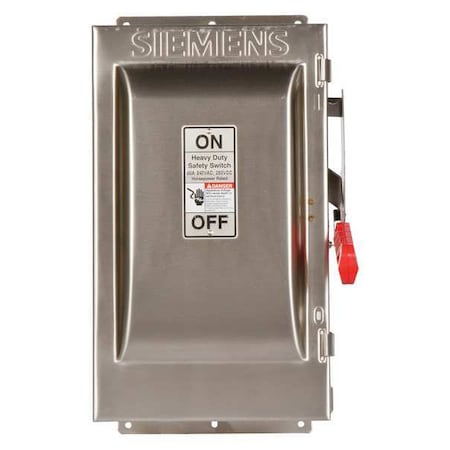 Fusible, Safety Switch, Heavy Duty, 240 V, 2PST MPN:HF222S