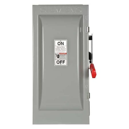 Fusible, Safety Switch, Heavy Duty, 240 V, 2PST MPN:HF223J