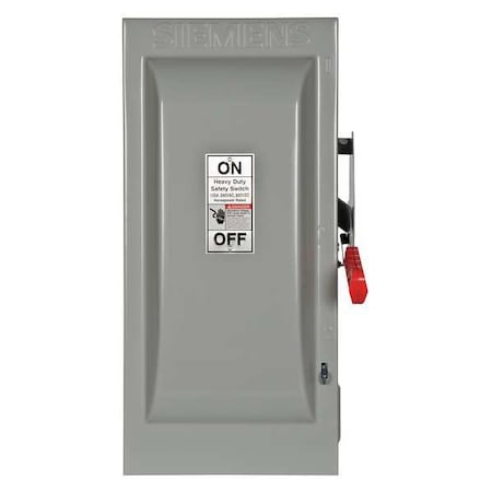 Fusible, Safety Switch, Heavy Duty, 240 V, 2PST MPN:HF223N