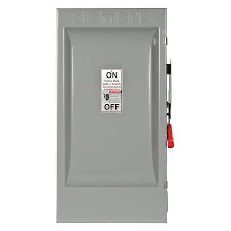 Fusible, Safety Switch, Heavy Duty, 240 V, 2PST MPN:HF224J