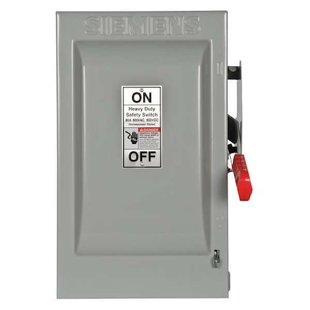 Fusible, Safety Switch, Heavy Duty, 600 V, 2PST MPN:HF262