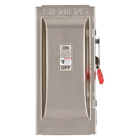 Fusible, Safety Switch, Heavy Duty, 240 V, 3PST MPN:HF323S