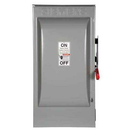 Fusible, Safety Switch, Heavy Duty, 240 V, 3PST MPN:HF324NR