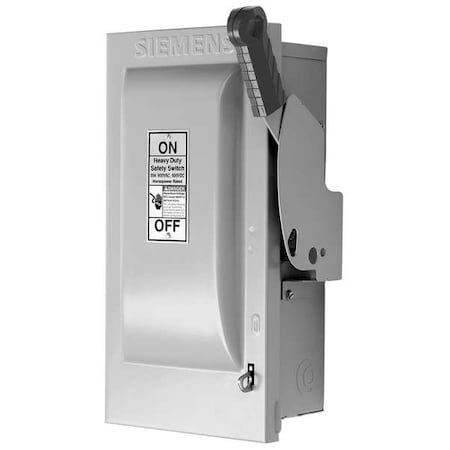 Fusible, Safety Switch, Heavy Duty, 600 V, 3PST, NEMA 1 MPN:HF361N
