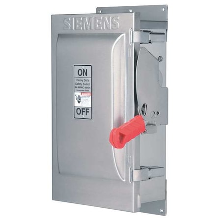 Fusible, Safety Switch, Heavy Duty, 600 V, 3PST, NEMA 3R MPN:HF361S