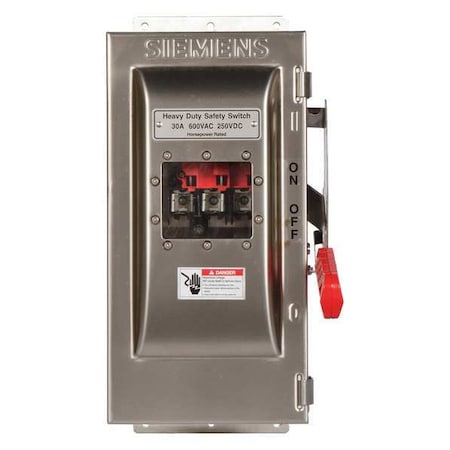 Fusible, Safety Switch, Heavy Duty, 600 V, 3PST MPN:HF361SW