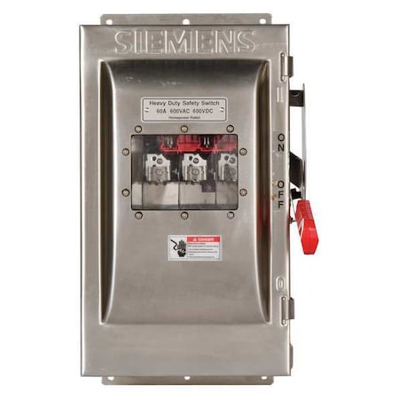 Fusible, Safety Switch, Heavy Duty, 600 V, 3PST MPN:HF362SW