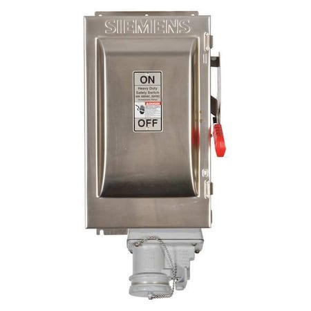 Fusible, Safety Switch, Heavy Duty, 600 V, 3PST, NEMA 4 MPN:HF363SCH