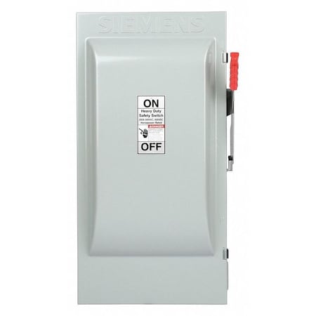 Fusible, Safety Switch, Heavy Duty, 600 V, 3PST MPN:HF364J