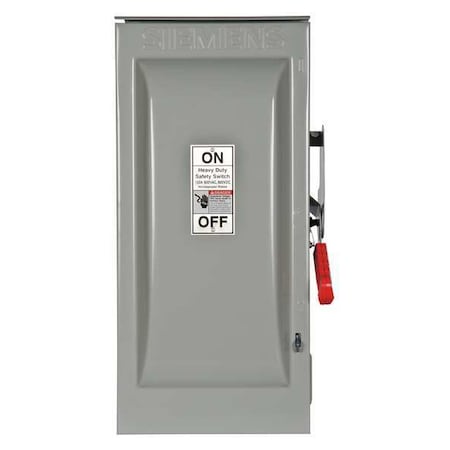 Nonfusible, Safety Switch, Heavy Duty, 600 V, 2PST MPN:HNF263R