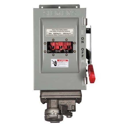 Nonfusible, Safety Switch, Heavy Duty, 600 V, 3PST, NEMA 12 MPN:HNF361JCHW