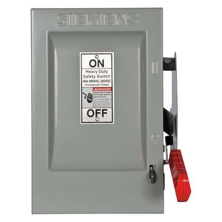 Nonfusible, Safety Switch, Heavy Duty, 600 V, 3PST MPN:HNF362H