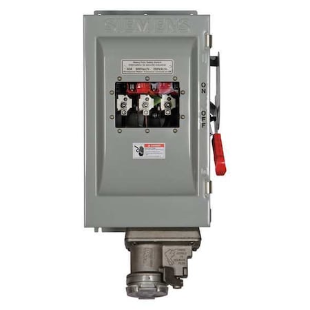 Nonfusible, Safety Switch, Heavy Duty, 600 V, 3PST MPN:HNF362JCHW