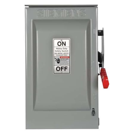 Nonfusible, Safety Switch, Heavy Duty, 600 V, 3PST MPN:HNF362R