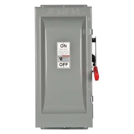 Nonfusible, Safety Switch, Heavy Duty, 600 V, 3PST MPN:HNF363J